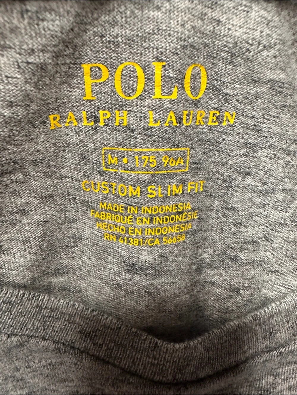 Polo by Ralph Lauren Heather Gray Long Sleeve Crew Shirt